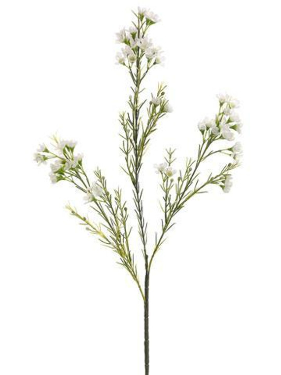 Artificial Filler White Waxflower (Pack Of 3) SLK-GSW121-WH By Afloral