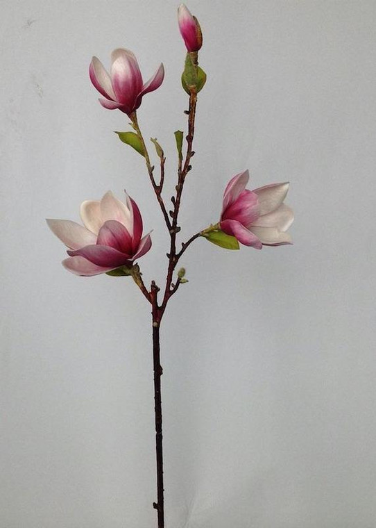 Artificial Magnolia Floral Branch In Pink REG-MTF21218-PINK By Afloral