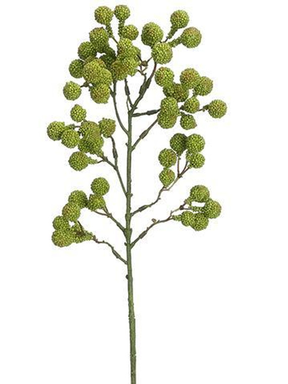 Artificial Green Berries Stem - 19" (Pack Of 2) SLK-FSB016-GR By Afloral