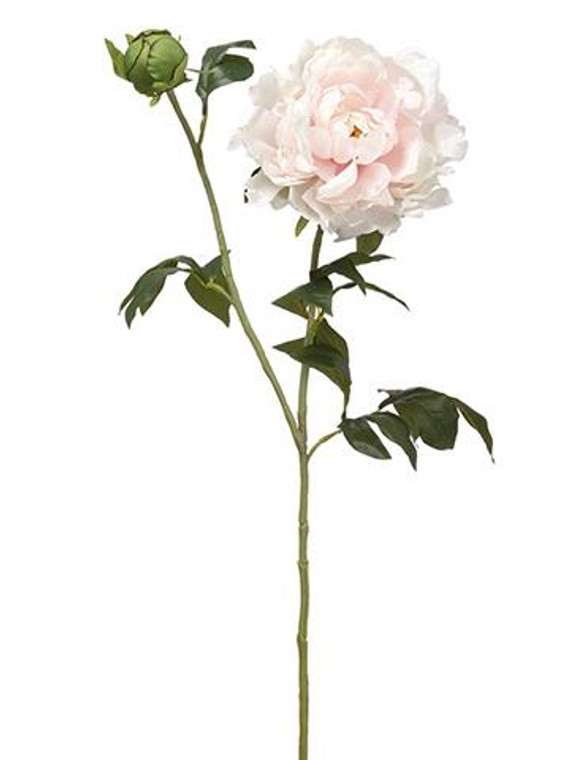 Artificial Peony Flower In Soft Pastel Pink - 30" Tall SLK-FSP886-PK/SO By Afloral