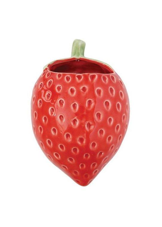 Red Ceramic Strawberry Wall Planter CRT-DF1383 By Afloral