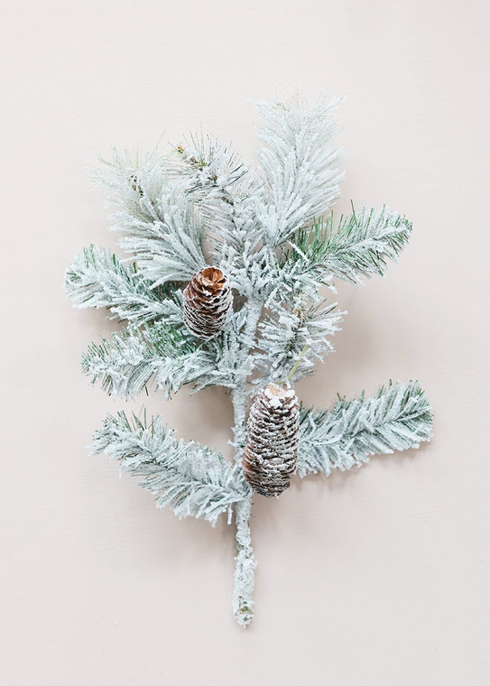 Artificial Christmas Greens Flocked Scotch Pine - 18" Tall (Pack Of 2) REG-MTX39973-GRWH By Afloral