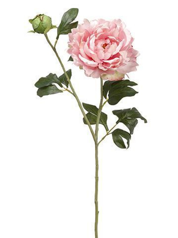 Artificial Peony Flower In Light Pink - 31" Tall SLK-FSP886-PK By Afloral