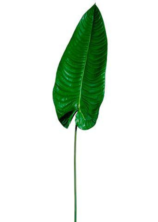 Large Faux Tropical Elephant Ear Leaf Spray In Green - 49" Tall SLK-HSL176-GR By Afloral