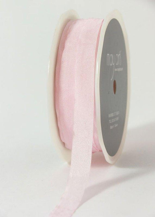 Faux Silk Ribbon In Pink - 1/2" Wide X 50 Yd MAR-EA-9-17 By Afloral