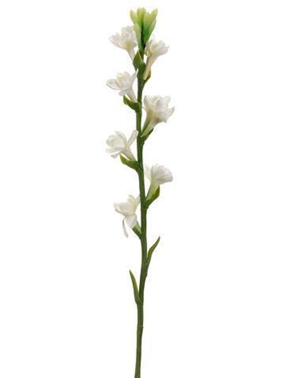 Cream Silk Flowers Tuberoses SLK-FSR462-CR By Afloral