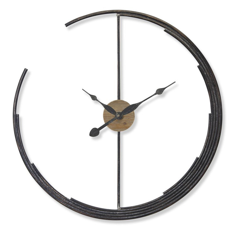 Clock 28.5"D Iron/Mdf 78746DS By Melrose
