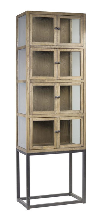 Hutch 26.5"Lx 17"W X 83"H Wood/Metal 78165DS By Melrose