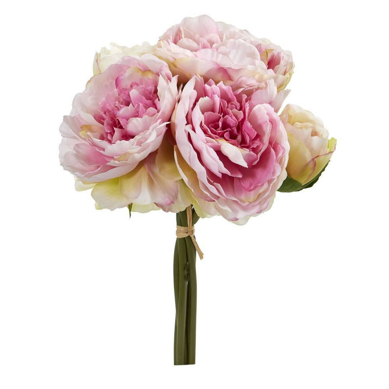 Nearly Natural Peony Bouquet Artificial Flower (Set Of 6) 2260-S6-PK