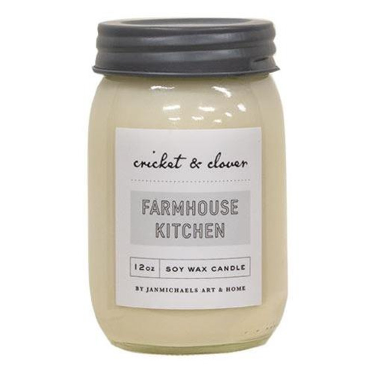 Farmhouse Kitchen Jar Candle 12Oz GMASFHK By CWI Gifts