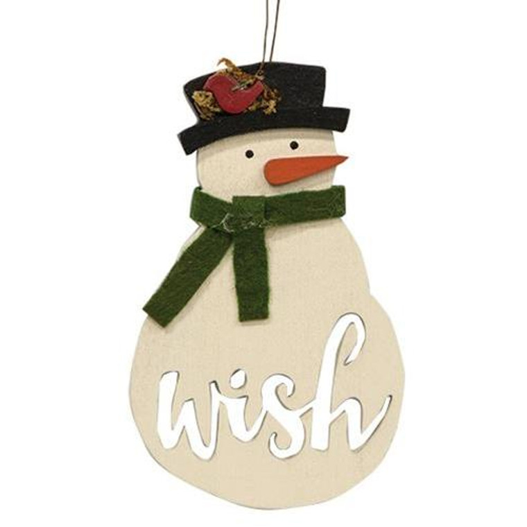 *Snowman Wish Ornament G35042 By CWI Gifts