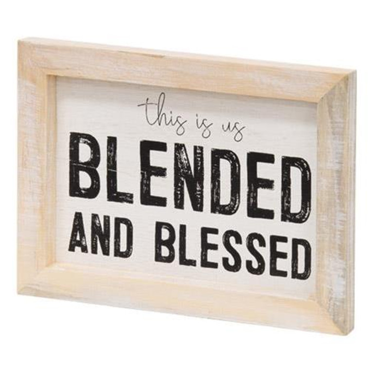 Blessed And Blended Framed Sign G34901 By CWI Gifts