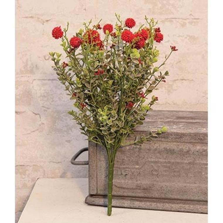 Garden Bliss Bush 15" Red FFG9996 By CWI Gifts