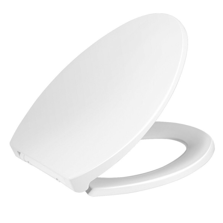 Elongated Slow-Close Toilet Seat With Non-Slip Seat HW62336