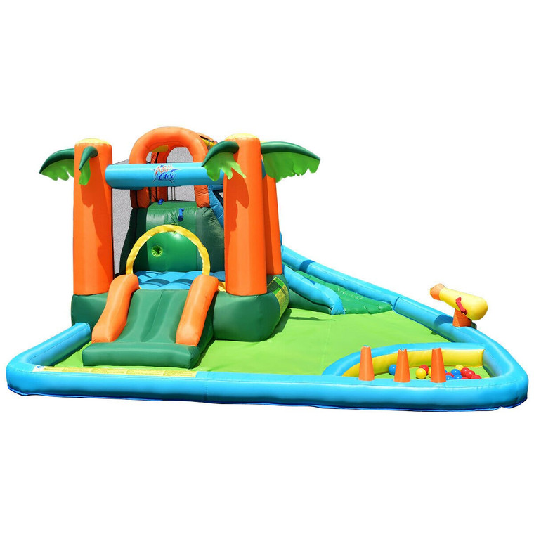7 In1 Inflatable Slide Bouncer With Two Slides OP70057