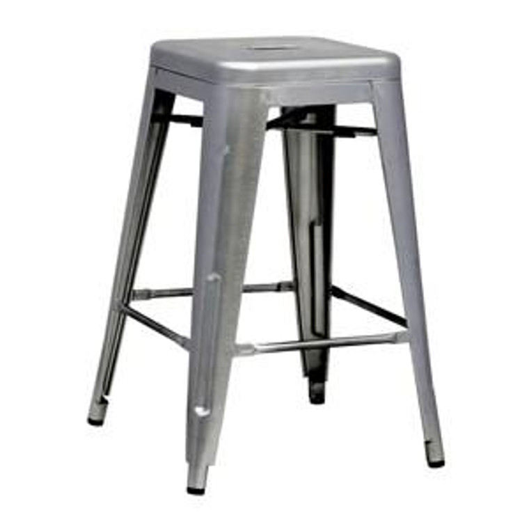 MID-22343 Tolix Galvanized Steel Counter Stool