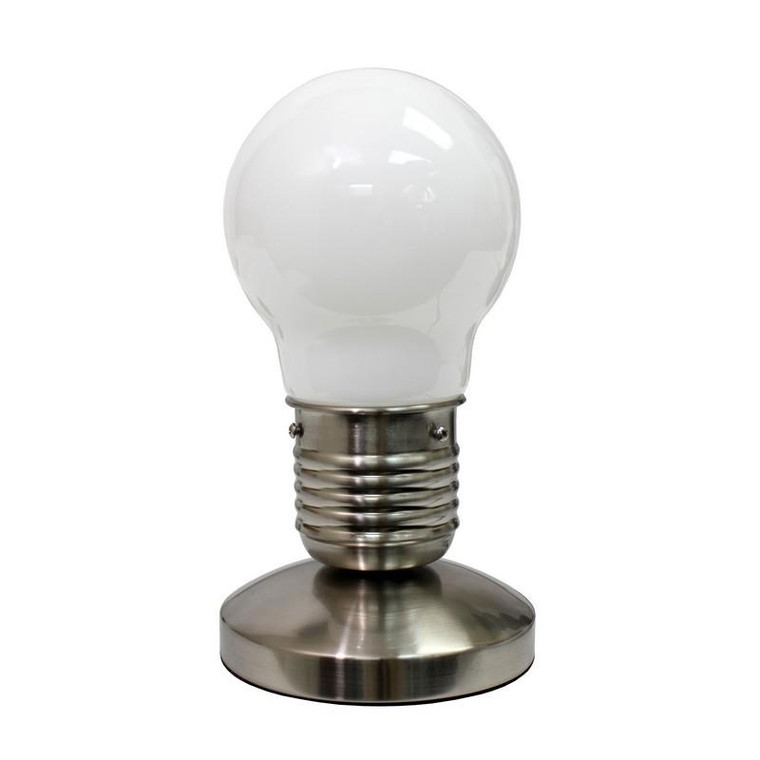 Edison Style Minimalist Idea Bulb Mini Touch Desk Lamp - NL2006-WHT