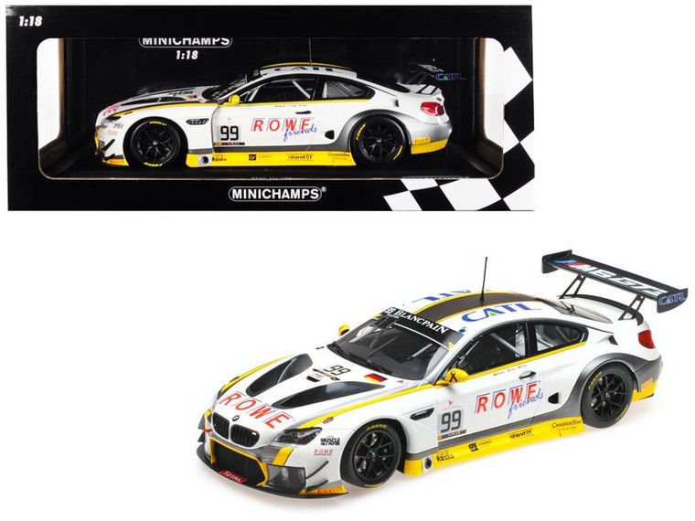 Bmw M6 Gt3 #99 Martin / Eng / Sims Winners 24 Hours Spa 2016 (Rowe Racing) Limited Edition To 400 Pieces Worldwide 1/18 Diecast Model Car By Minichamps 155162699