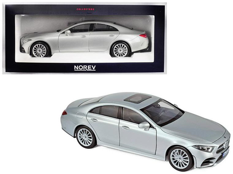 2018 Mercedes Benz Cls Class Silver 1/18 Diecast Model Car By Norev 183489