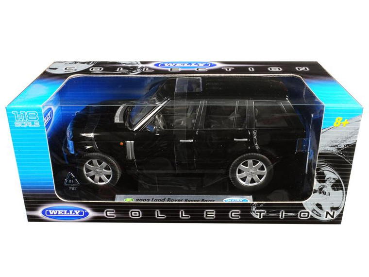 2003 Land Rover Range Rover Black 1/18 Diecast Model Car By Welly 12536bk