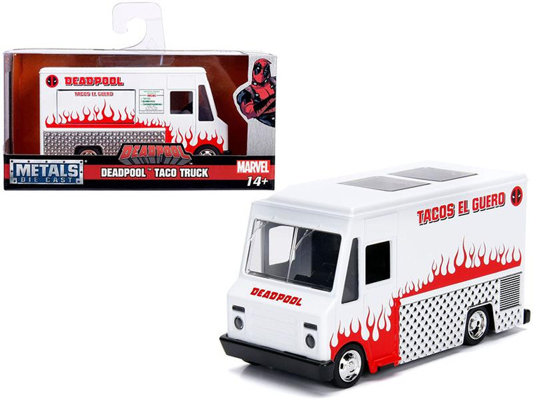 Deadpool Taco Truck White "Marvel" Series 1/32 Diecast Model By Jada" (Pack Of 3) 99800
