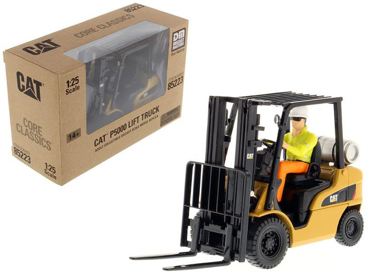 Cat Caterpillar P5000 Lift Truck With Operator "Core Classics Series" 1/25 Diecast Model By Diecast Masters" 85223C