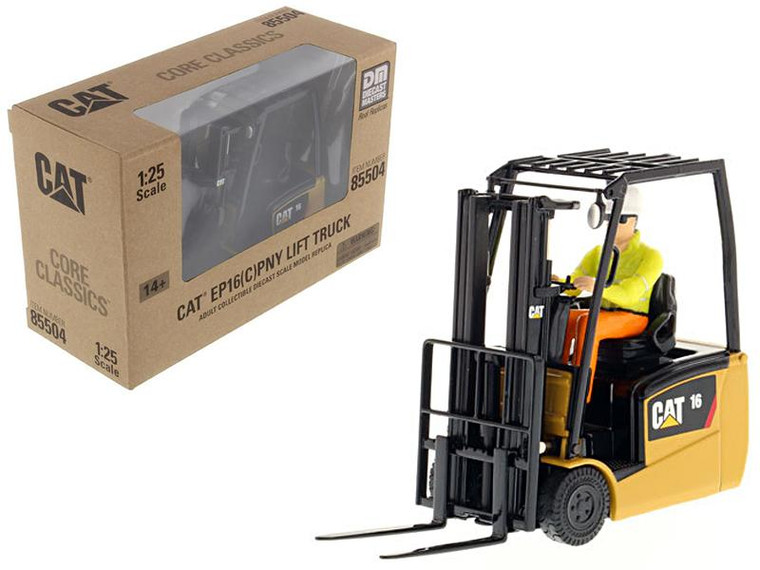 Cat Caterpillar Ep16(C)Pny Lift Truck With Operator "Core Classics Series" 1/25 Diecast Model By Diecast Masters" 85504C
