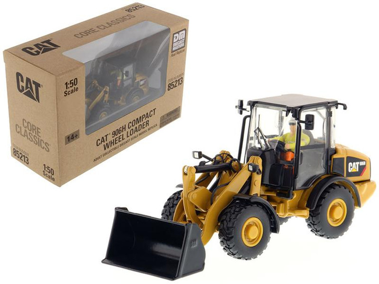Cat Caterpillar 906H Compact Wheel Loader With Operator "Core Classics Series" 1/50 Diecast Model By Diecast Masters" 85213C