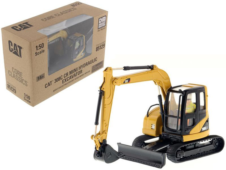 Cat Caterpillar 308C Cr Excavator With Operator "Core Classics Series" 1/50 Diecast Model By Diecast Masters" 85129C