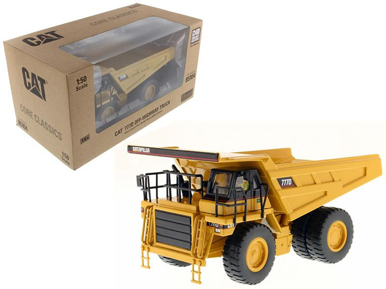 Cat Caterpillar 777D Off Highway Dump Truck With Operator "Core Classics Series" 1/50 Diecast Model By Diecast Masters" 85104C