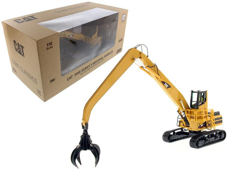 Cat Caterpillar 345B Series Ii Material Handler With Operator And Tools "Core Classic Series" 1/50 Diecast Model By Diecast Masters" 85080C