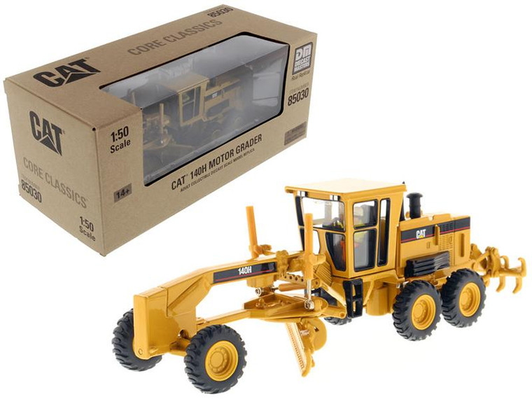 Cat Caterpillar 140H Motor Grader With Operator "Core Classics Series" 1/50 Diecast Model By Diecast Masters" 85030C