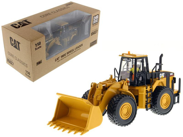 Cat Caterpillar 980G Wheel Loader With Operator "Core Classics Series" 1/50 Diecast Model By Diecast Masters" 85027C