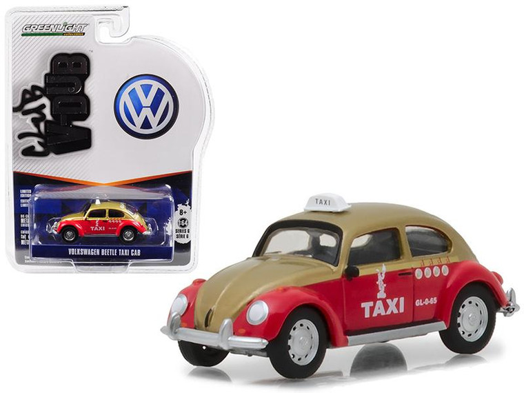 Classic Volkswagen Beetle Mexico City Taxi Cab "Vee Dub" Series 6 1/64 Diecast Model Car By Greenlight" (Pack Of 3) 29890F