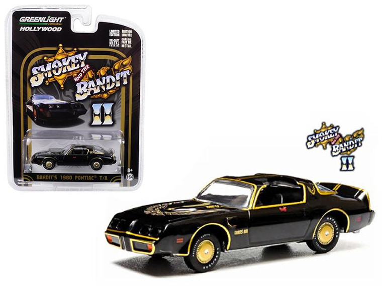 1980 Pontiac Firebird Trans Am From "Smokey And The Bandit 2" Movie 1/64 Diecast Model Car By Greenlight" (Pack Of 3) GL44710B