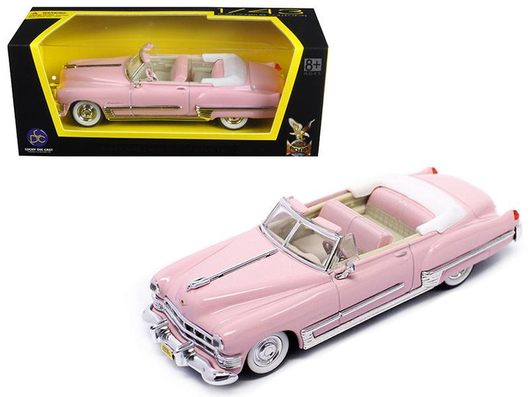 1949 Cadillac Coupe De Ville Pink 1/43 Diecast Model Car By Road Signature (Pack Of 2) 94223PK