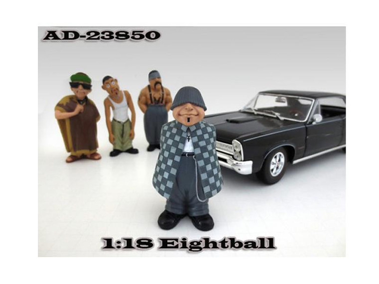 Eightball "Homies" Figurine For 1/18 Scale Models By American Diorama" (Pack Of 3) 23850 By Diecast Models