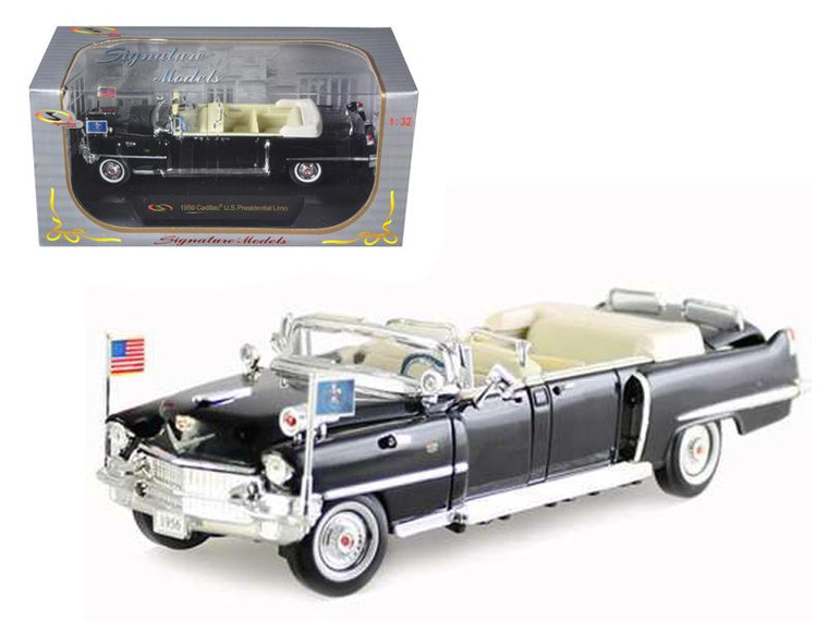 1956 Cadillac Presidential Limousine 1/32 Diecast Car Model By Signature Models (Pack Of 2) 32356bk By Diecast Models