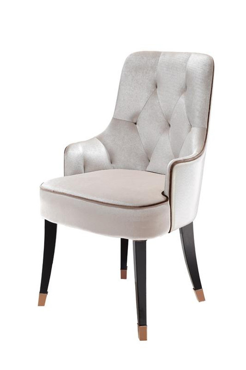 A&X Larissa Modern White Fabric Dining Chair