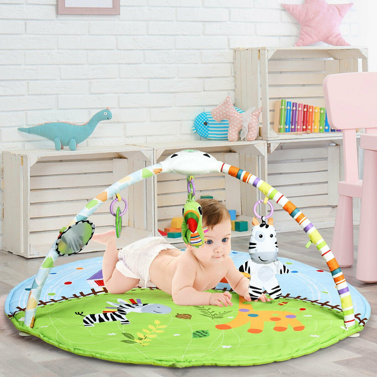 Baby Activity Educational Gym Play Mat With Hanging Toys TY578042
