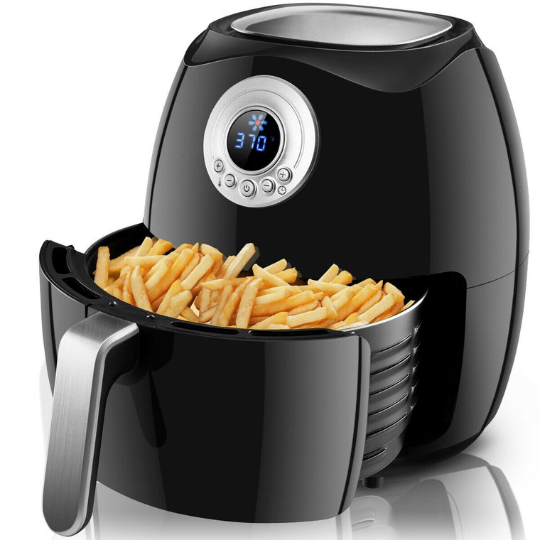 1500 W Hot Air Fryer Oilless With Lcd Screen Timer & Temperature Control-Black EP23937BK