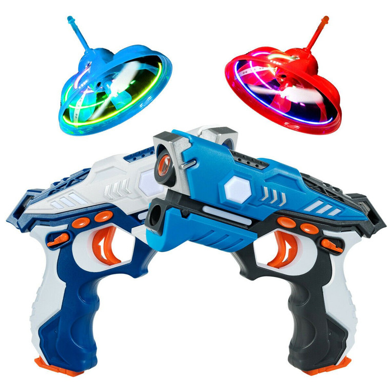 Infrared Laser Tag Guns With Flying Saucers Battle Blasters Game TY578070