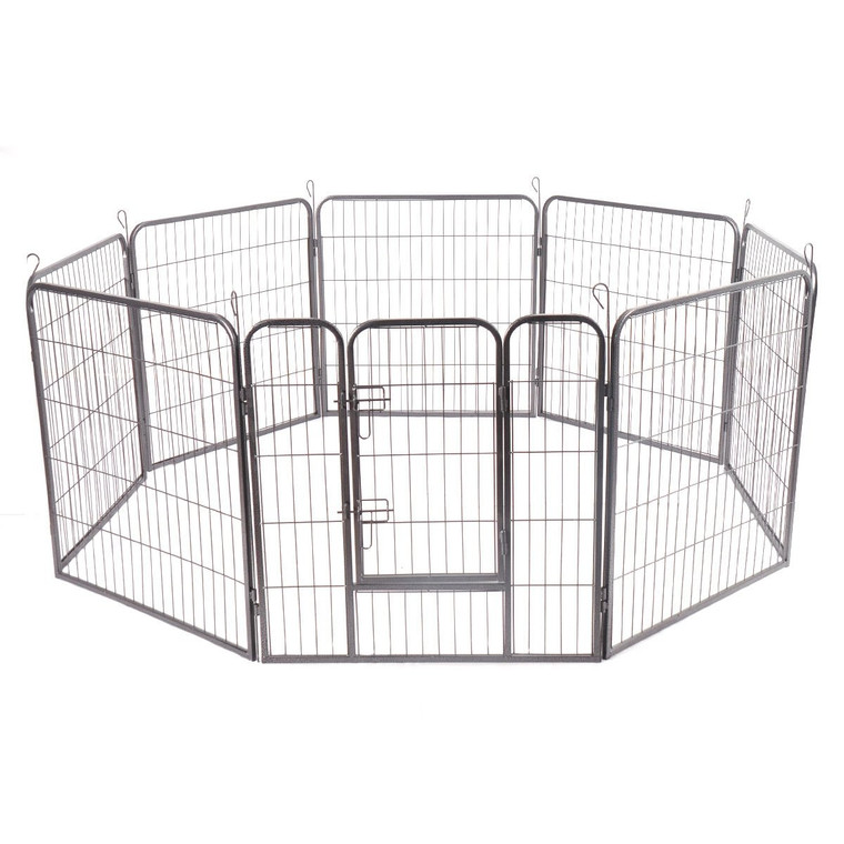 32"/40" 8 Panel Metal Pet Puppy Dog Kennel Fence Playpen-32" PS6352