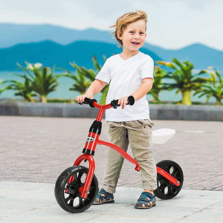 Adjustable No-Pedal Children Kids Balance Bike-Red TY576036RE