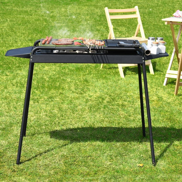 Height Adjustable Outdoor Barbecue Charcoal Grill Stove OP3634