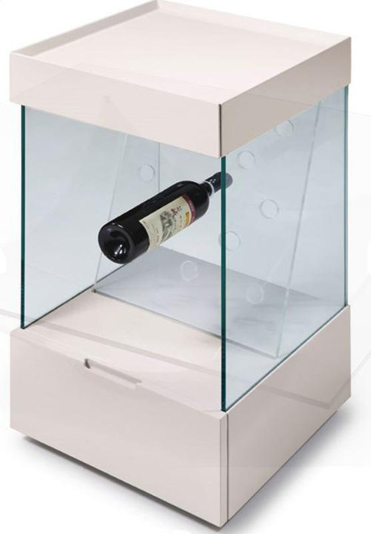 Modrest Vine Contemporary White Wine Shelf - VGWCB123-WHT By VIG Furniture