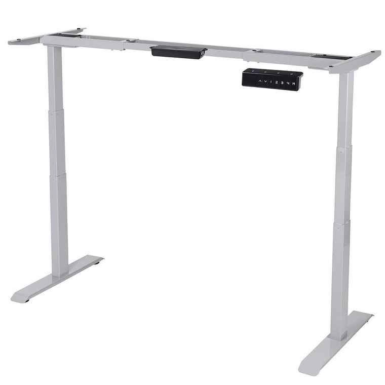 Electric Height Adjustable Standing Desk Frame-Gray HW58746GR