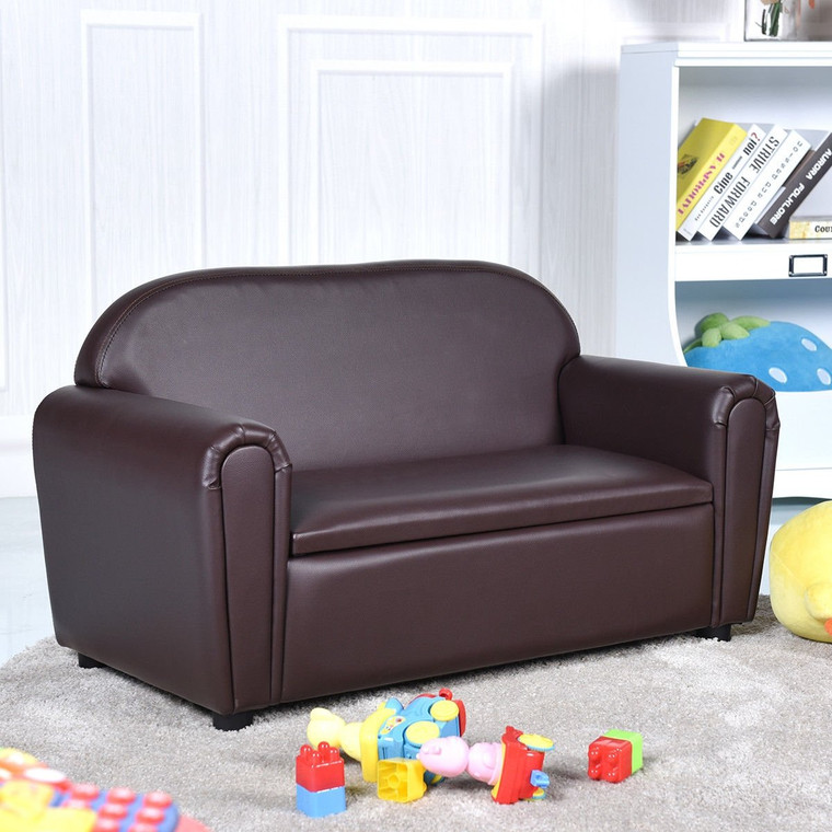 Kids Sofa Armrest Chair W/ Storage Function HW58616