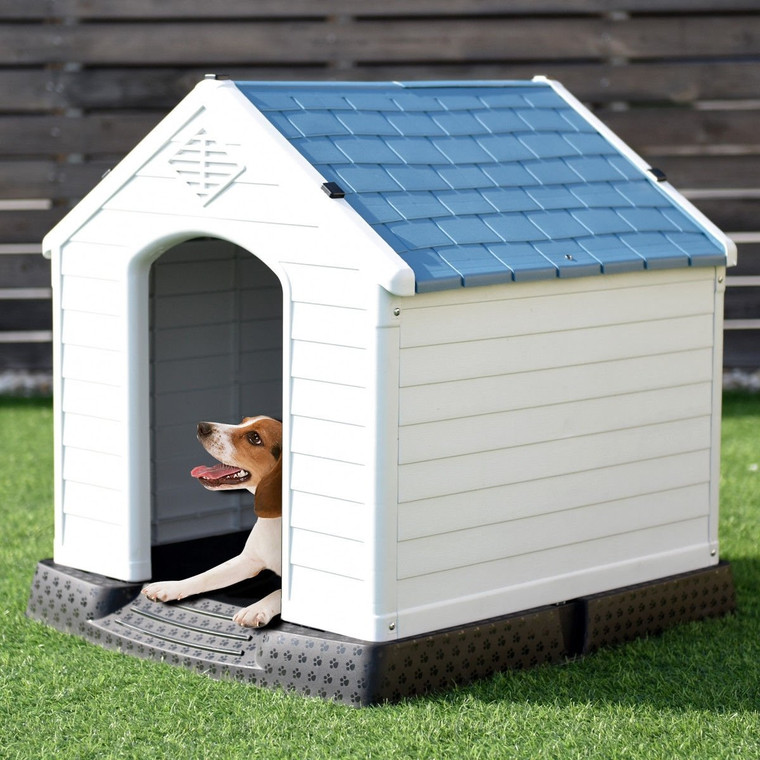 Indoor/Outdoor Waterproof Plastic Dog House Pet Puppy Shelter PS7065