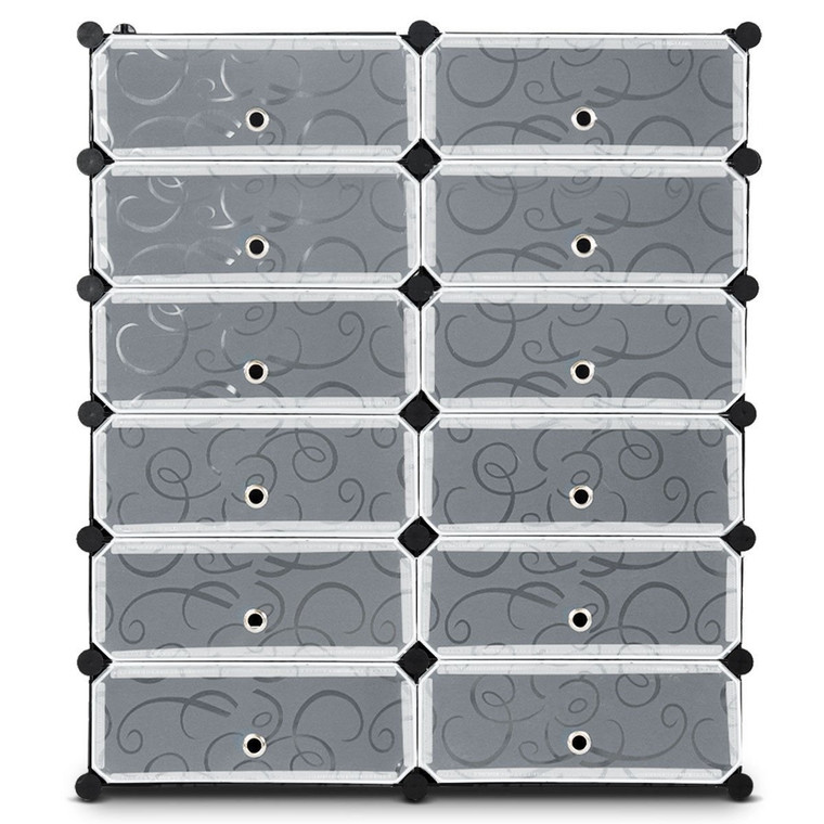 12 Cubes Portable Shoe Rack HW54796